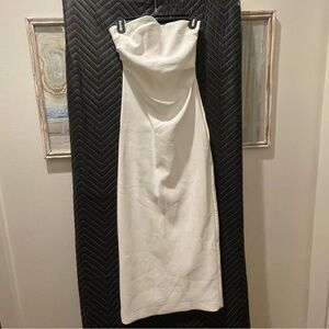 Zara Strapless White Dress